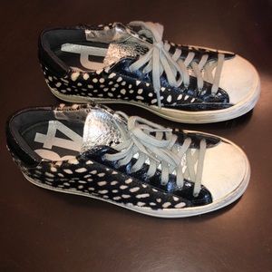 P448 Cowiena & White John Sneakers, Intentionally Distressed, Size 37 (US:7)